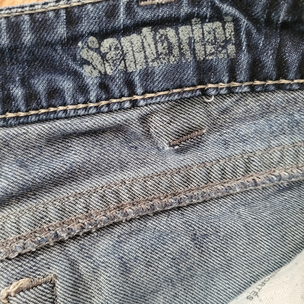 Silver Santorini Cropped Demin Jeans Ladies 31 - Picture 6 of 12